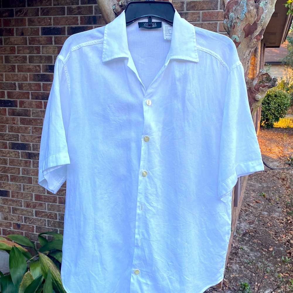 Versace men’s white classic shirt size S